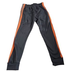 Kids Black and Orange Track Pants